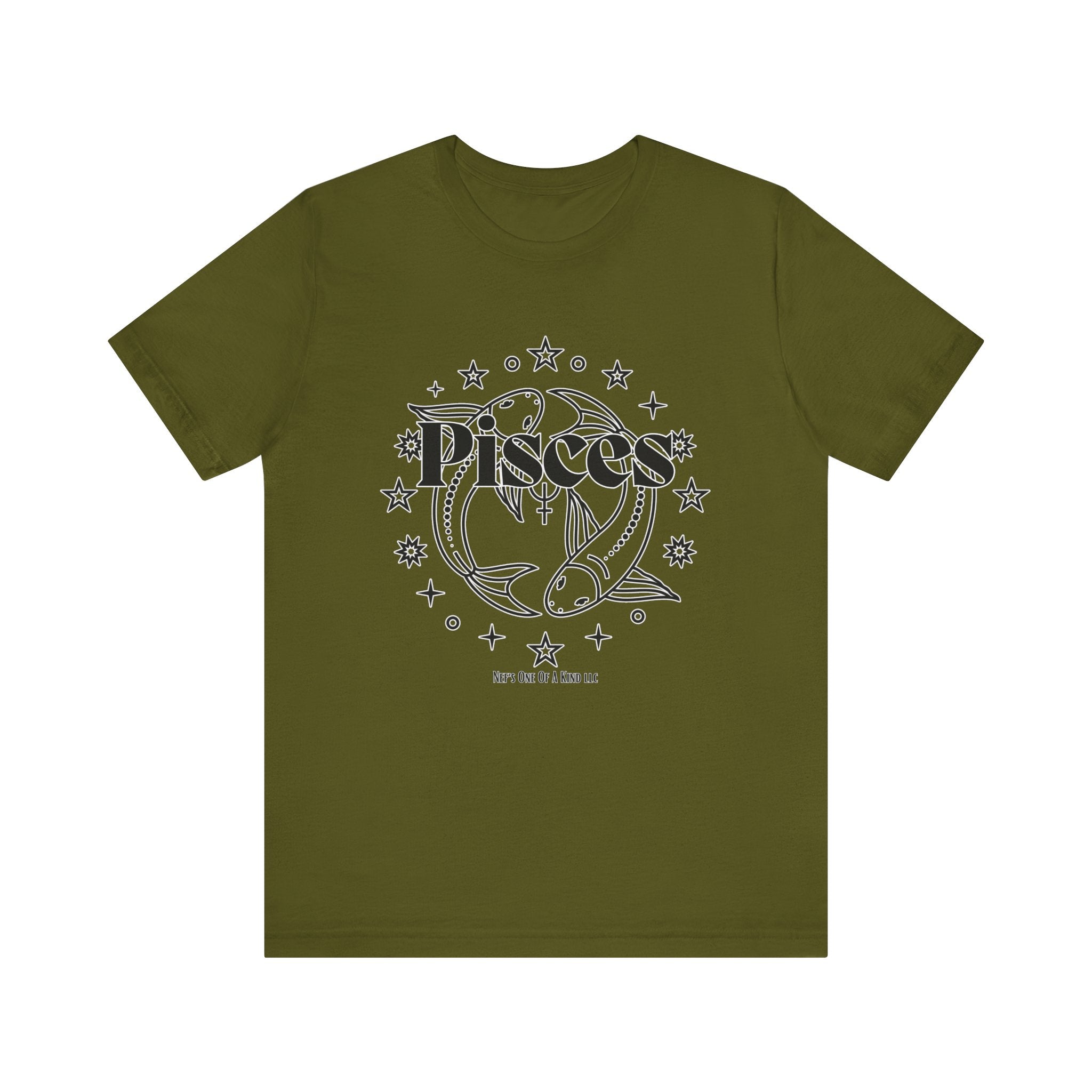 The Pisces Zodiac Unisex Casual Classic Jersey Short Sleeve Tee